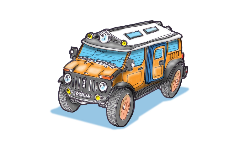 Illustration for article titled We Designed The Ultimate Winter Car